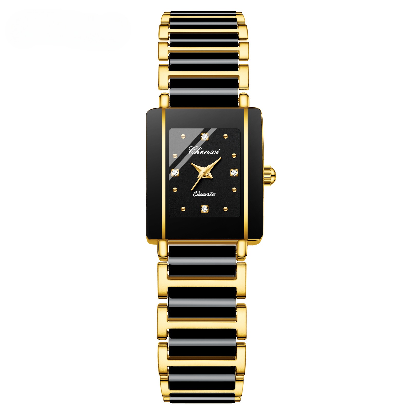 Female gold and black