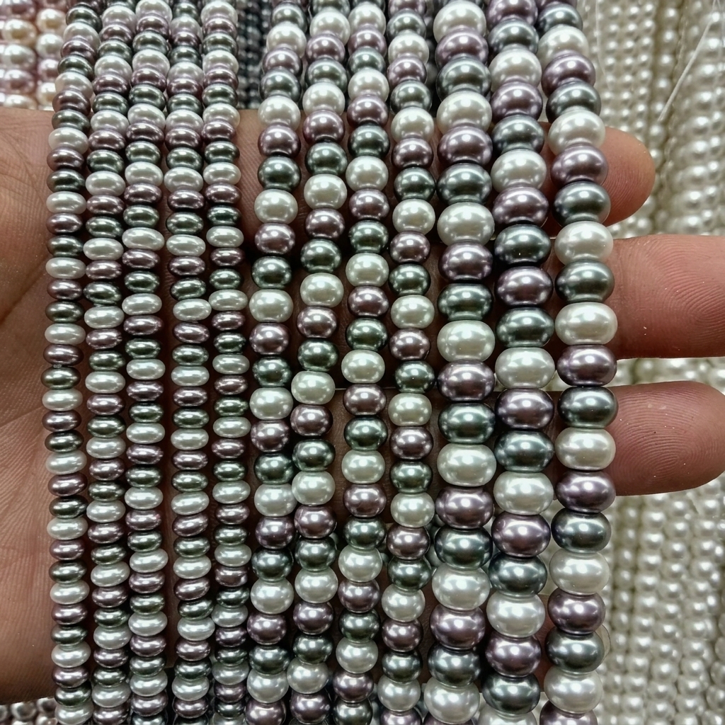 Colorful 2 imitation pearls