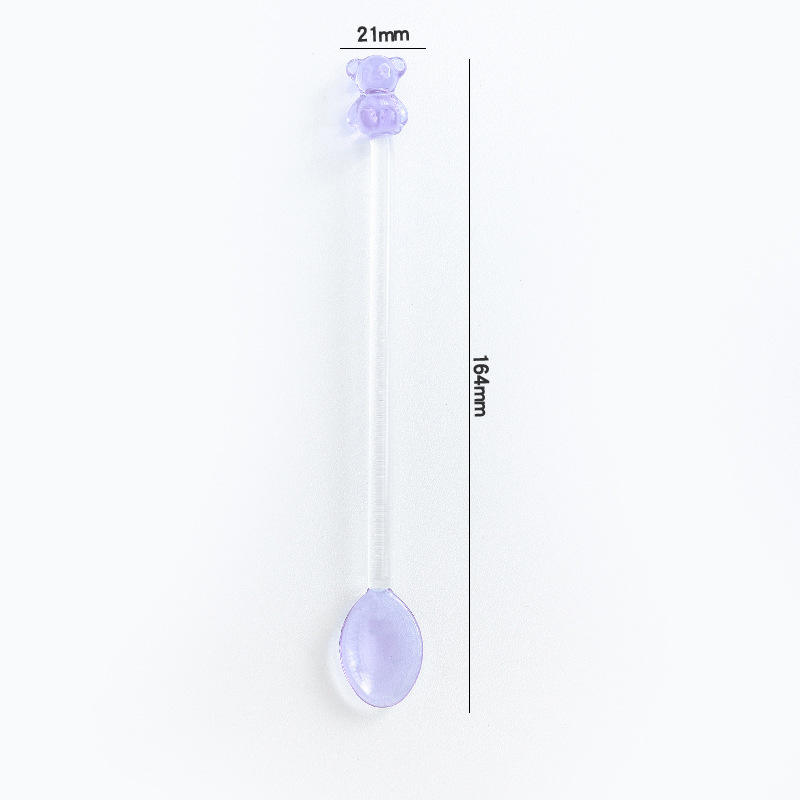 Bear spoon purple