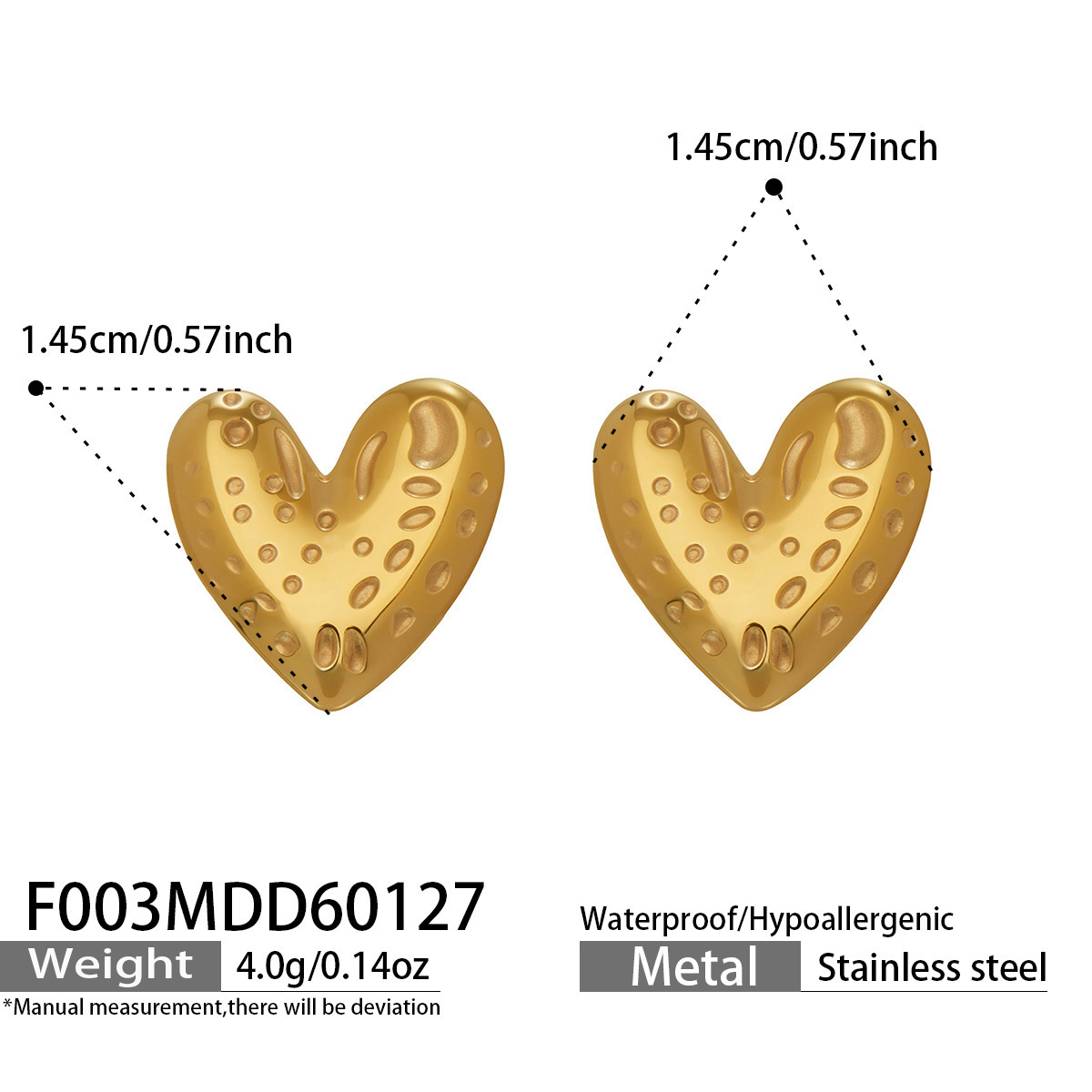 chapado en color dorado