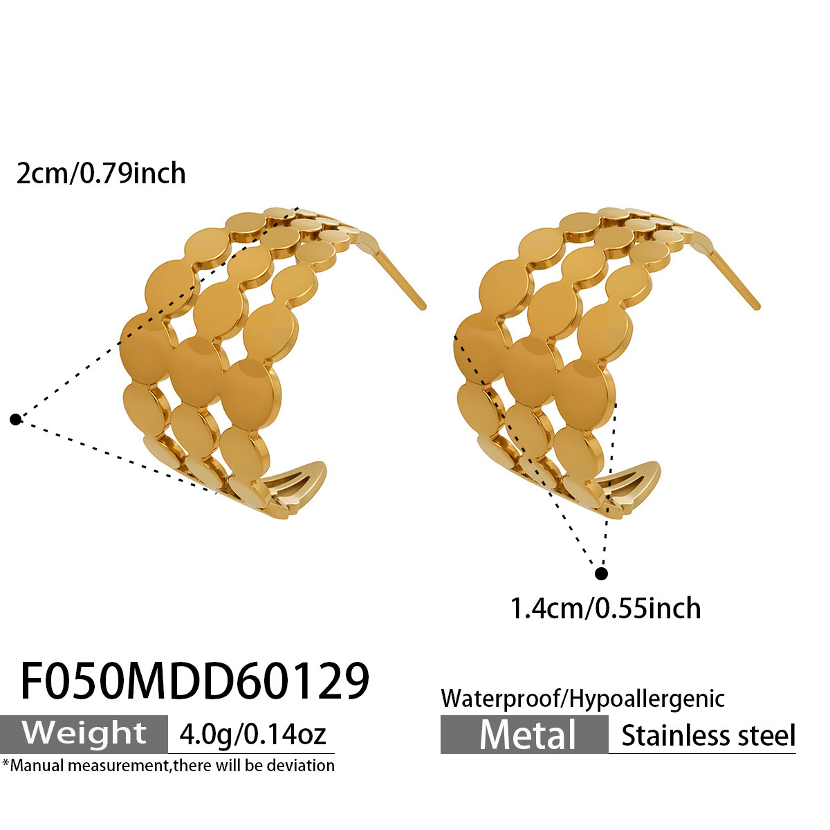 chapado en color dorado