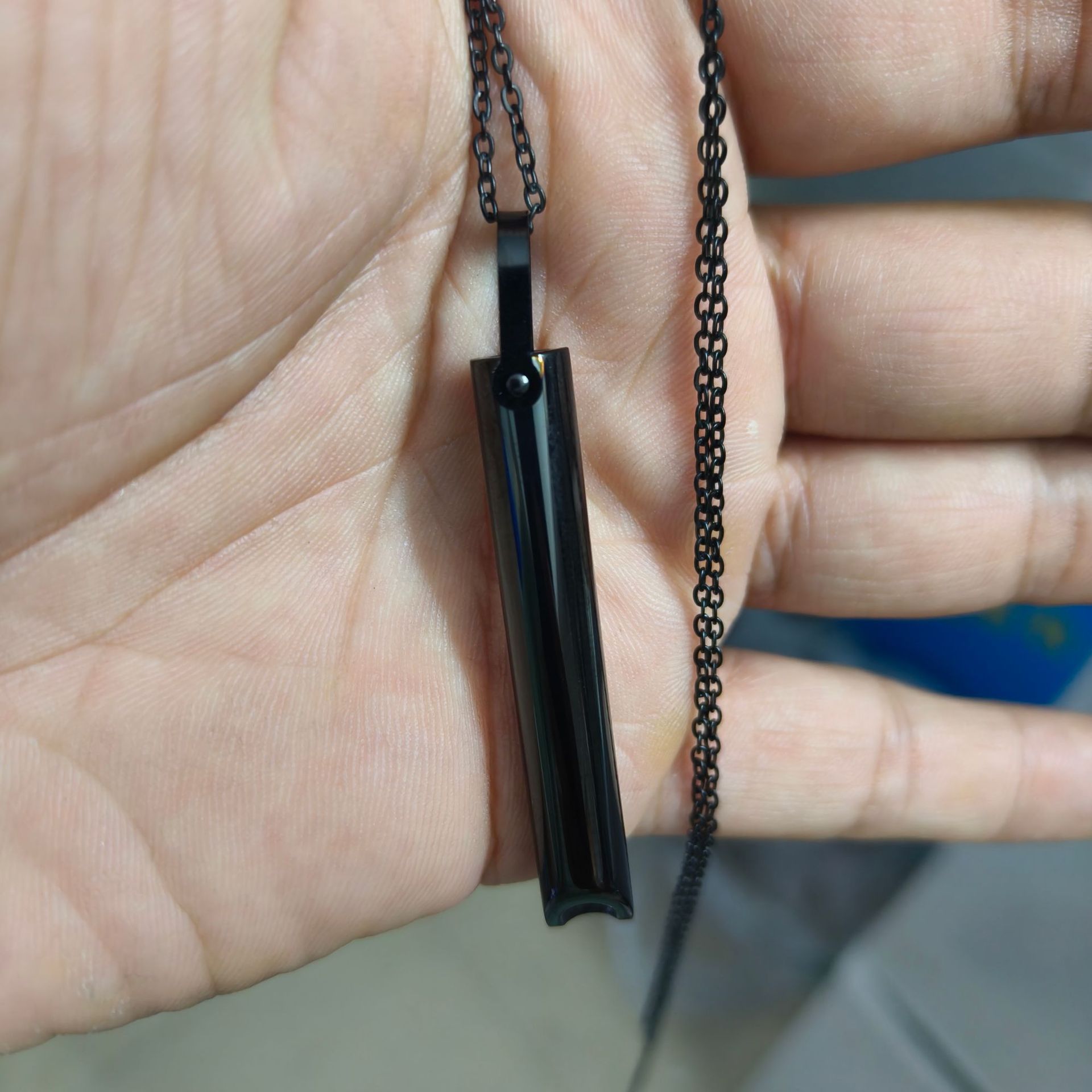 black oval chain