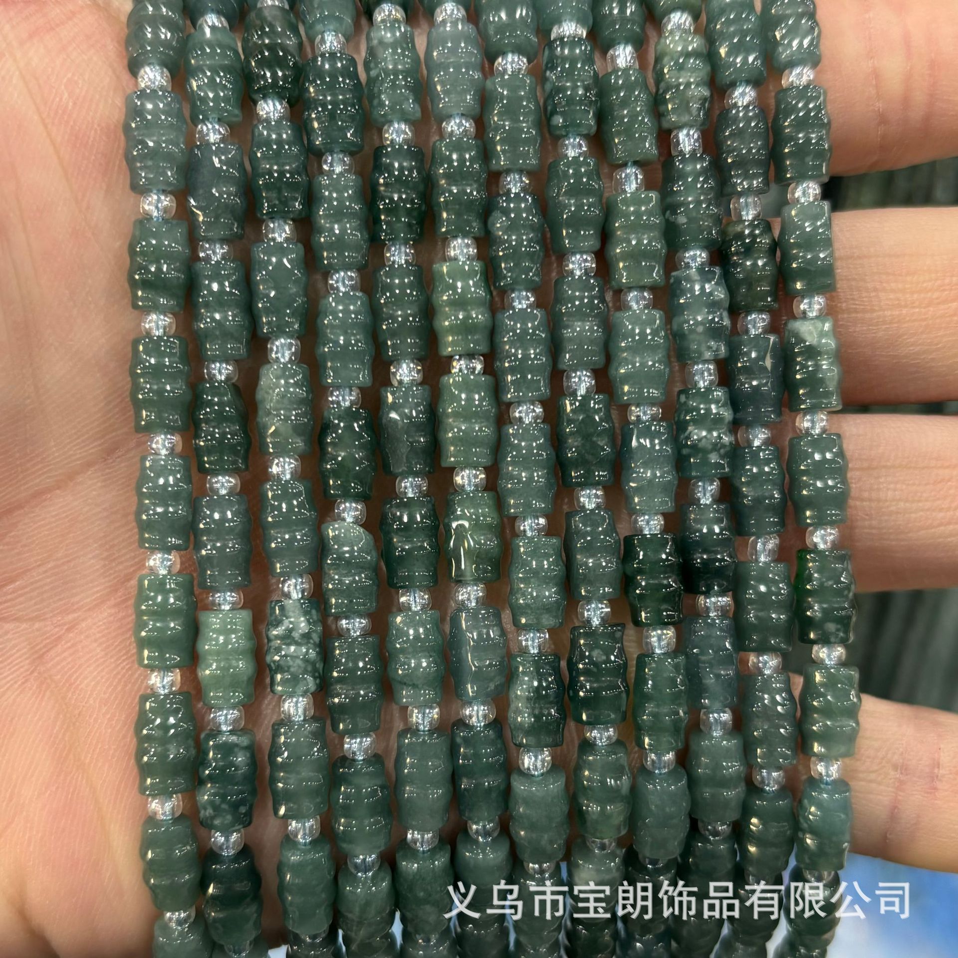 5x8mm insect beads dark color (about 37 pieces)
