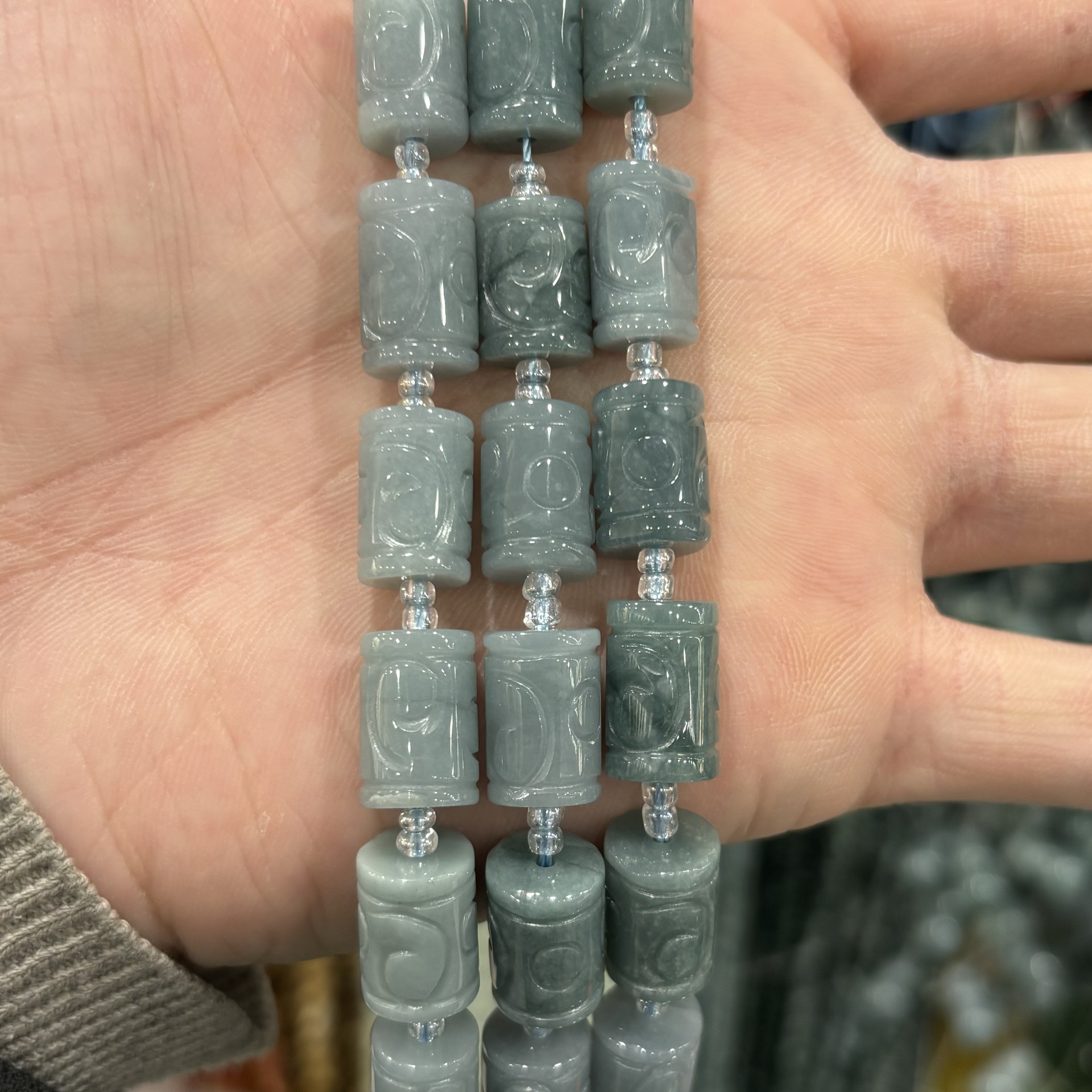 9x14mm patterned columns (about 10 pieces)