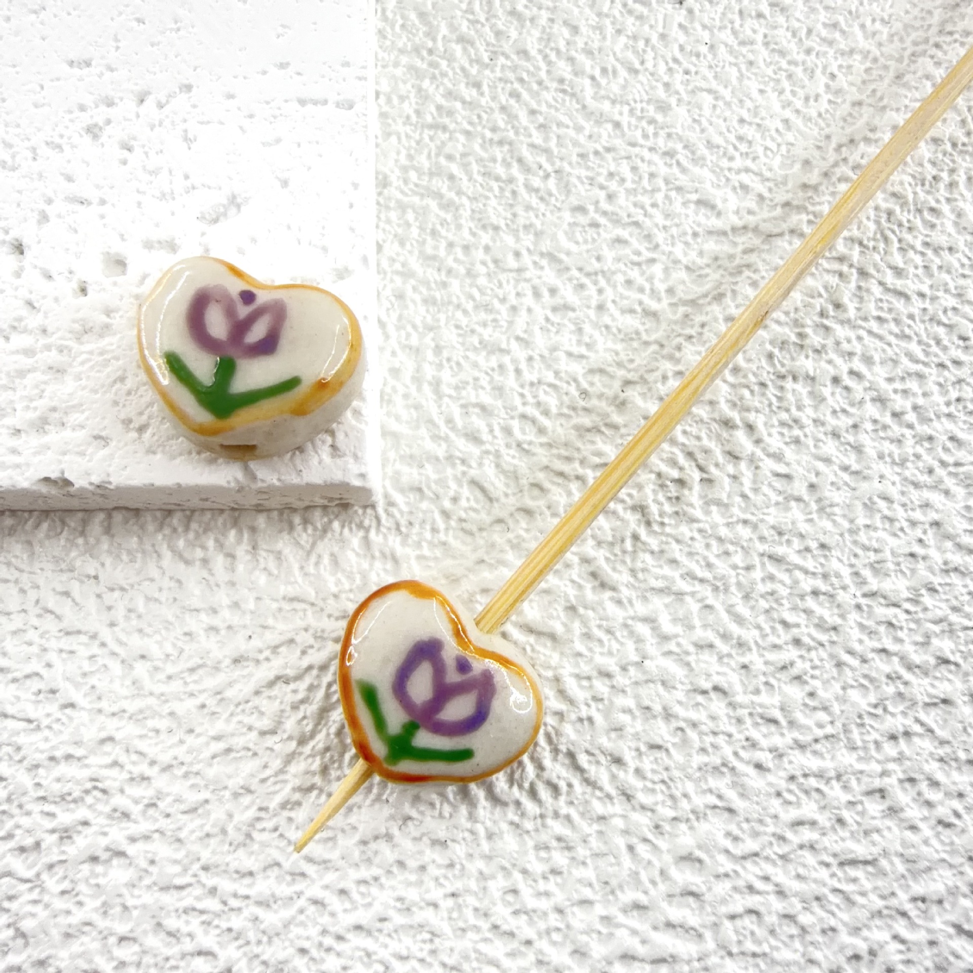 (love) single flower 11.5x14mm