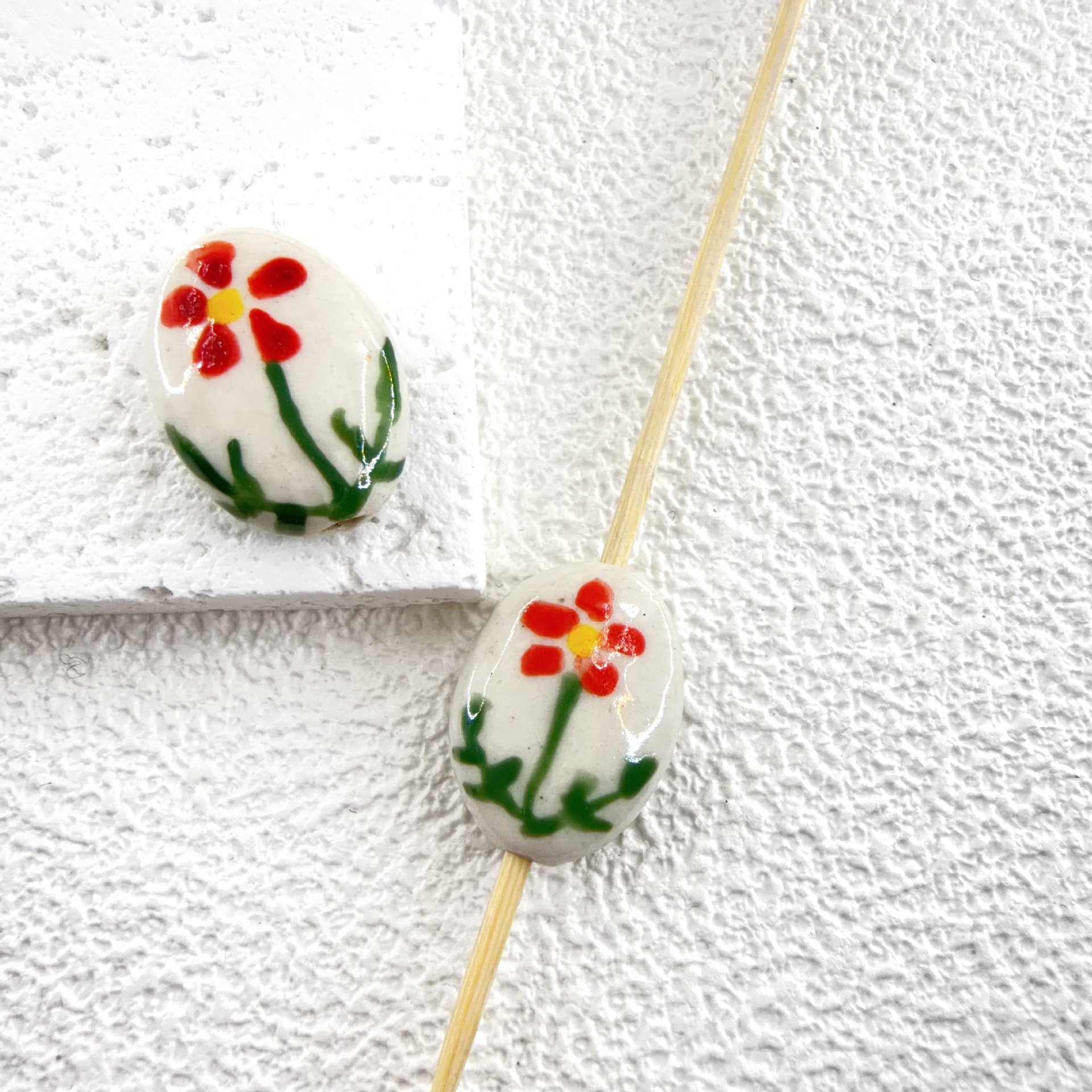 (olive-shaped) safflower 19.5x14.5mm