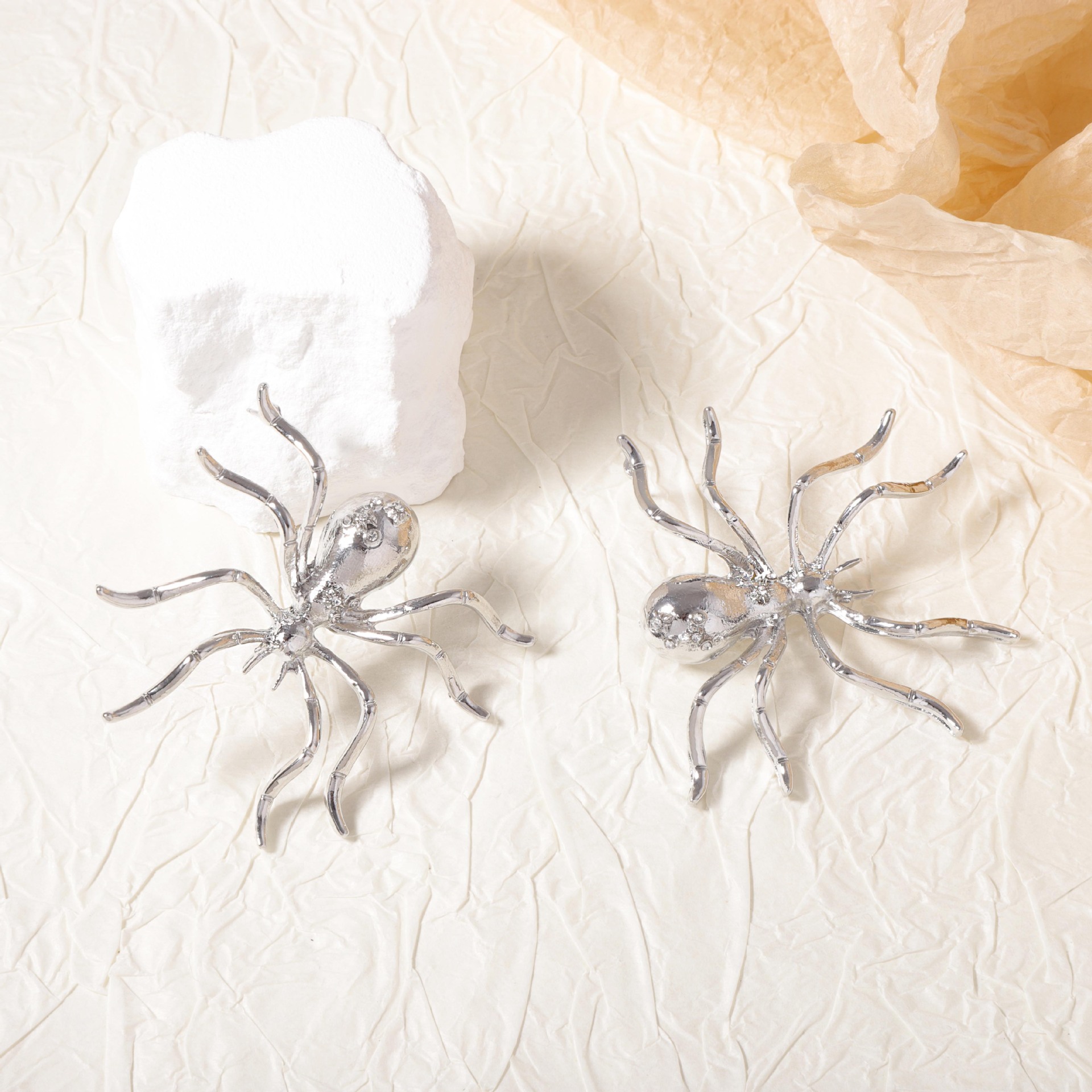 Silver earrings