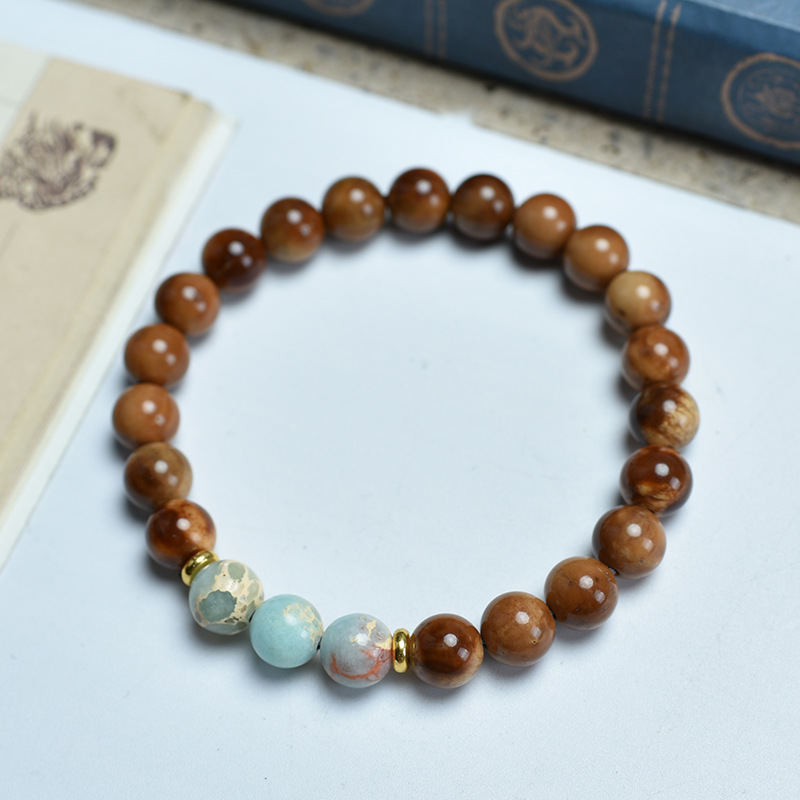 8mm shoushan stone bracelet