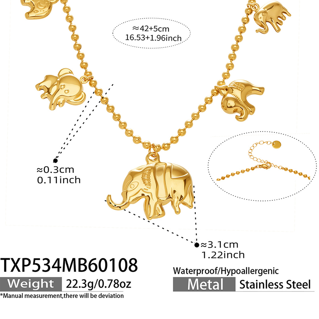 Necklace 42 plus 5cm