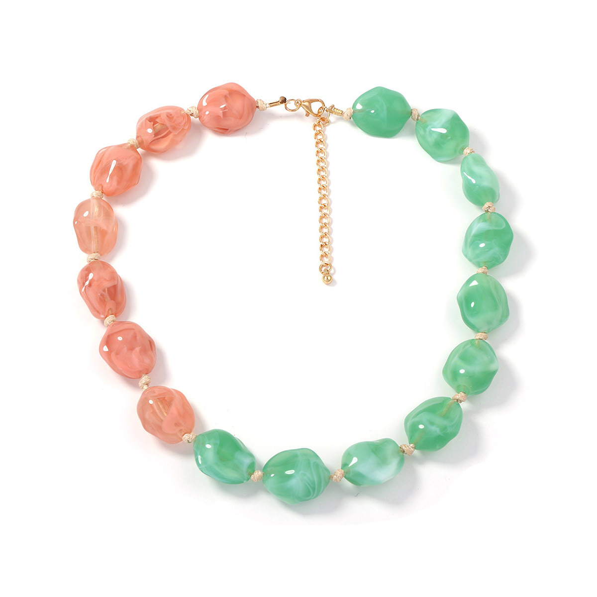 green and pink
