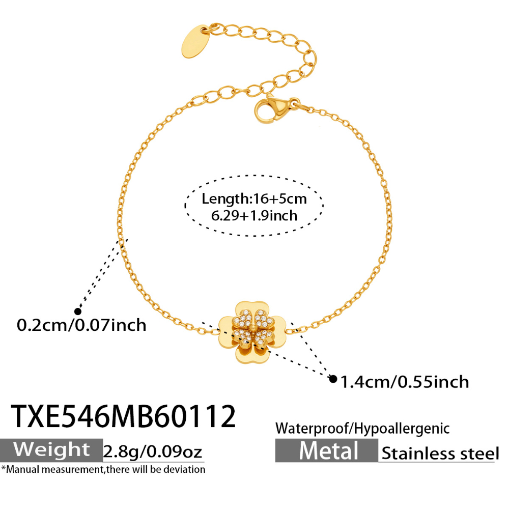 TXE546- Gold Bracelet 16 plus 5cm