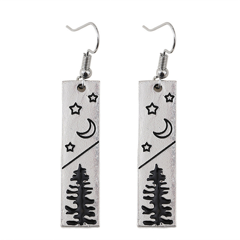 Pair of Ancient Silver Star Moon Pines