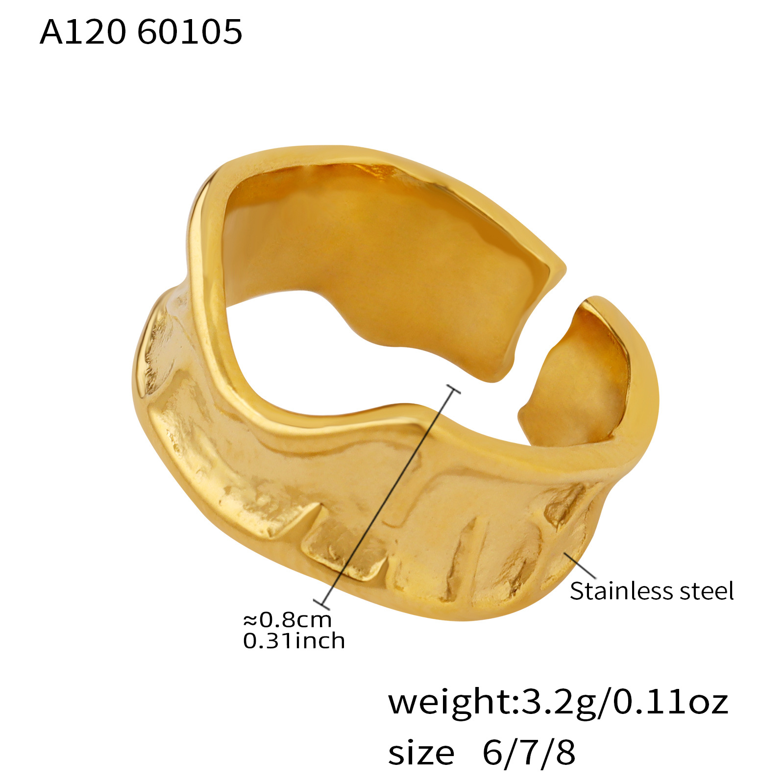 A120-金色戒指