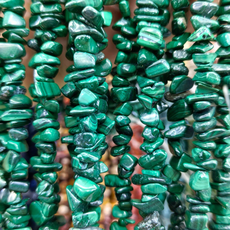 Natural green malachite