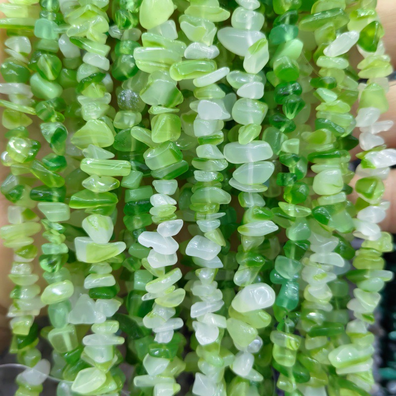 Artificial green agate