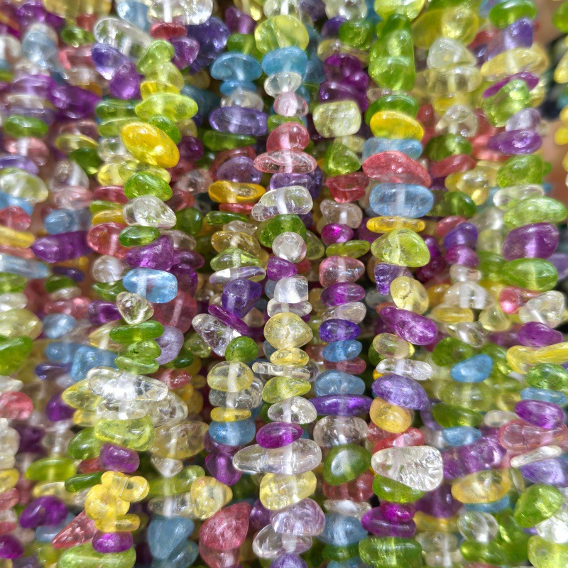 Colorful explosive crystal glass