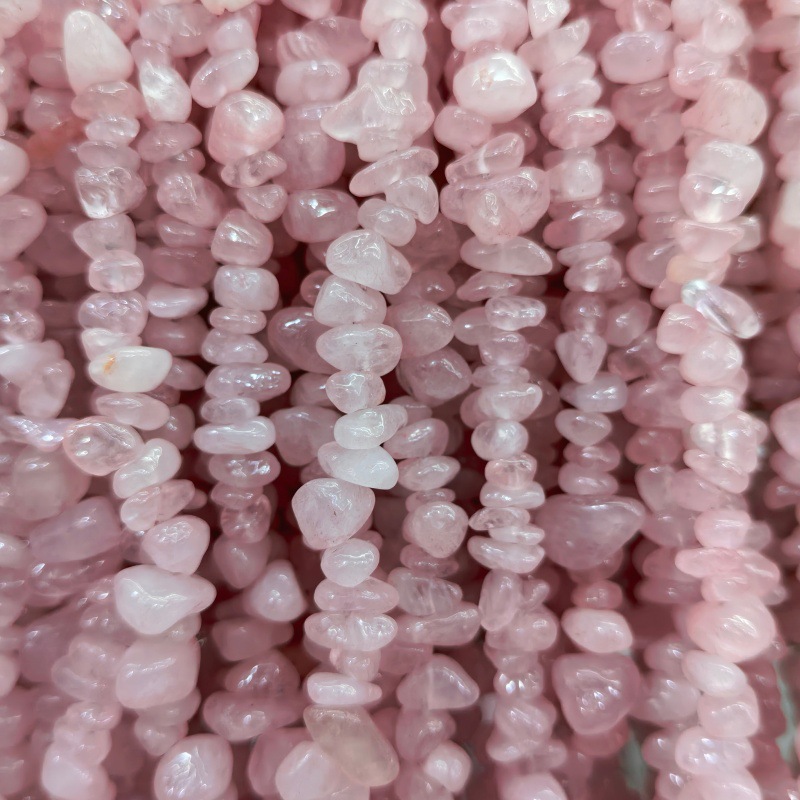 Fried rose quartz with added color