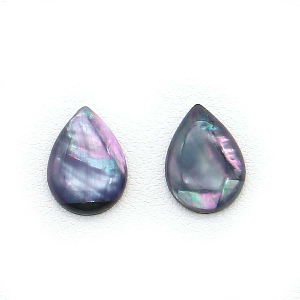 Purple drop shape 13x14mm, 1g