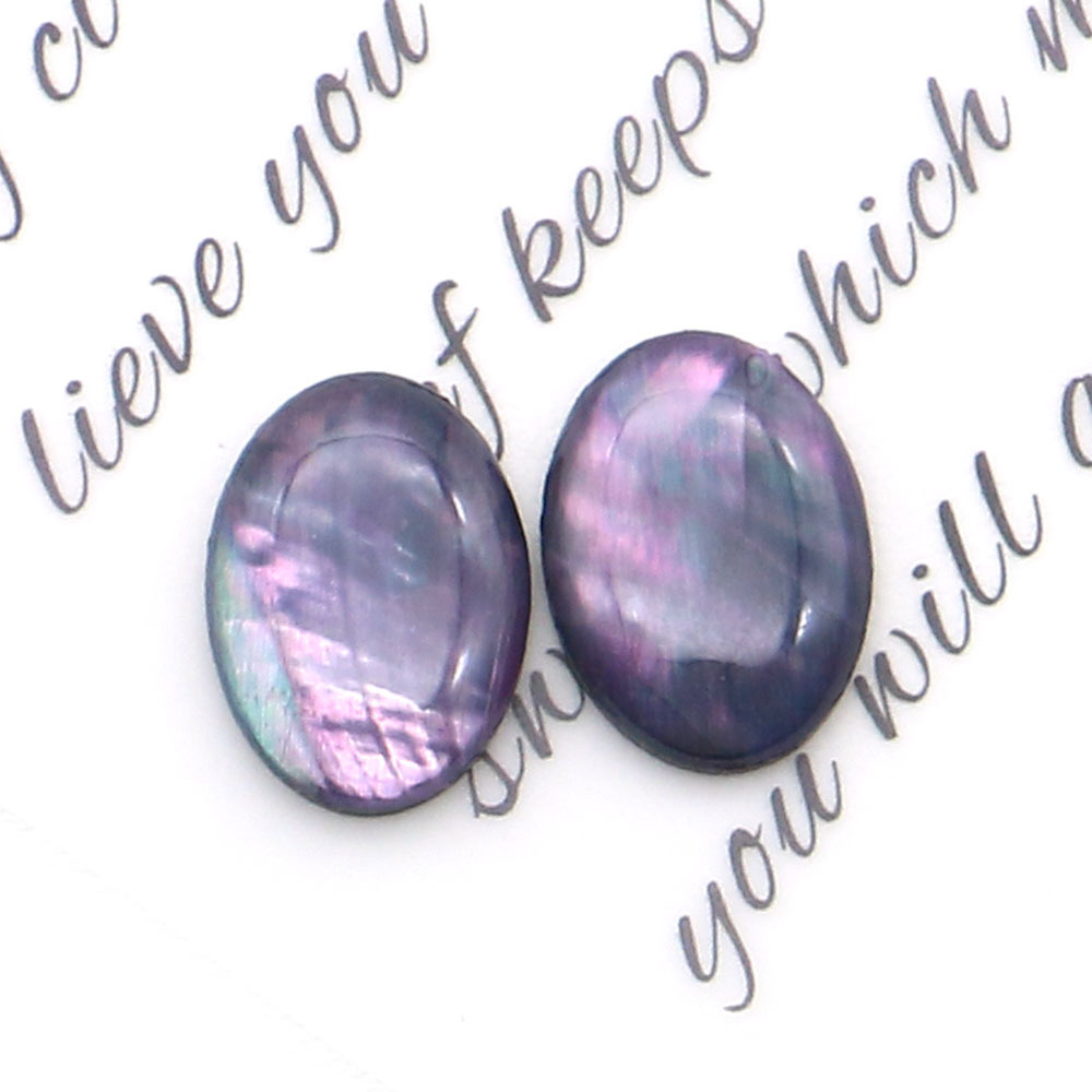 Purple oval 13x18mm, 1g