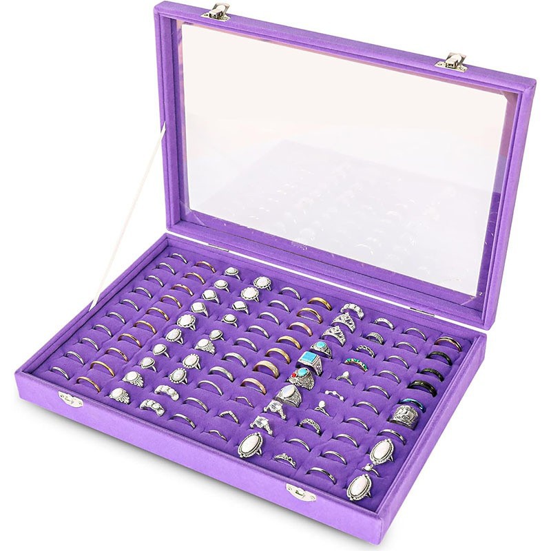 Purple hundreds ring box
