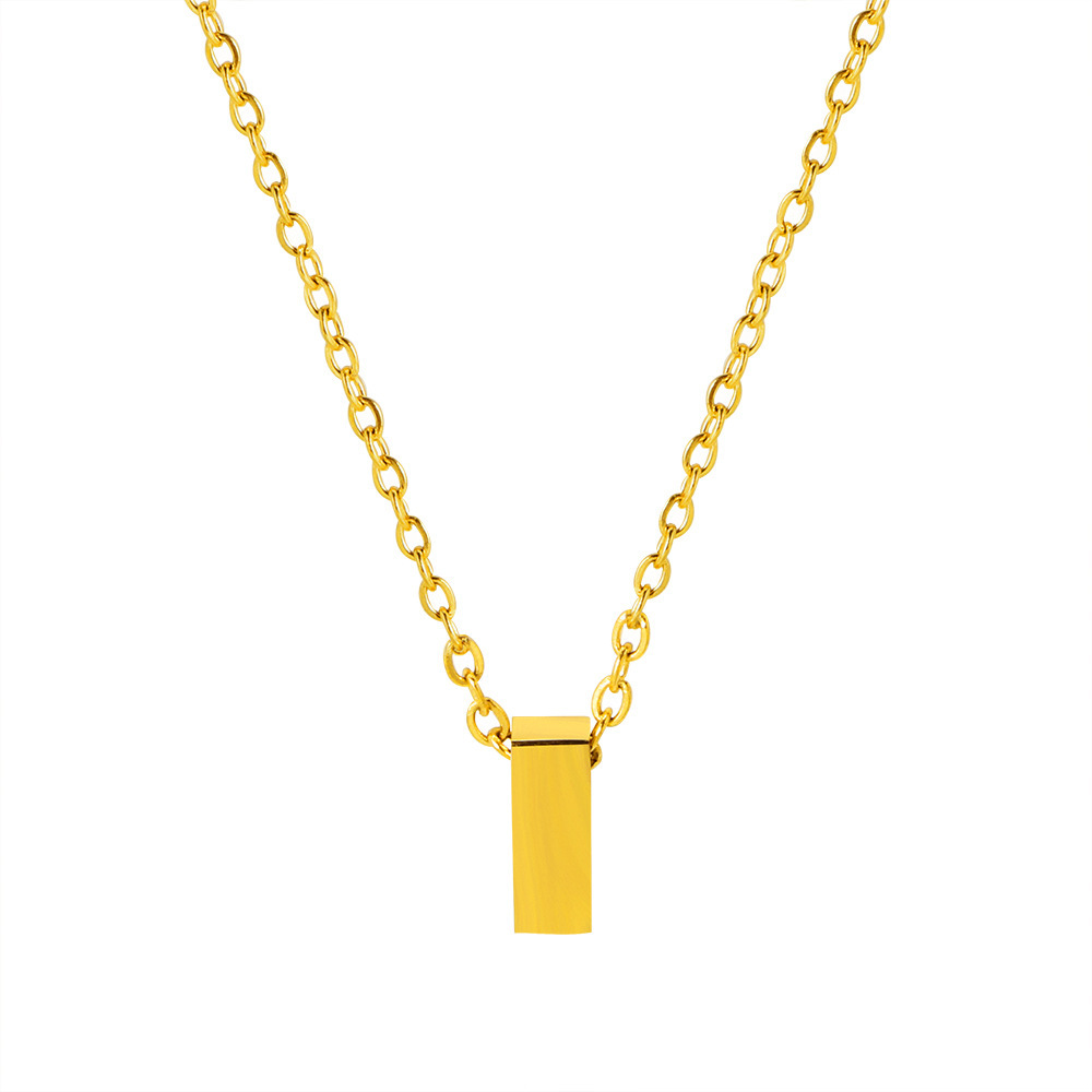 Fx431 [26 letter necklaces] gold i