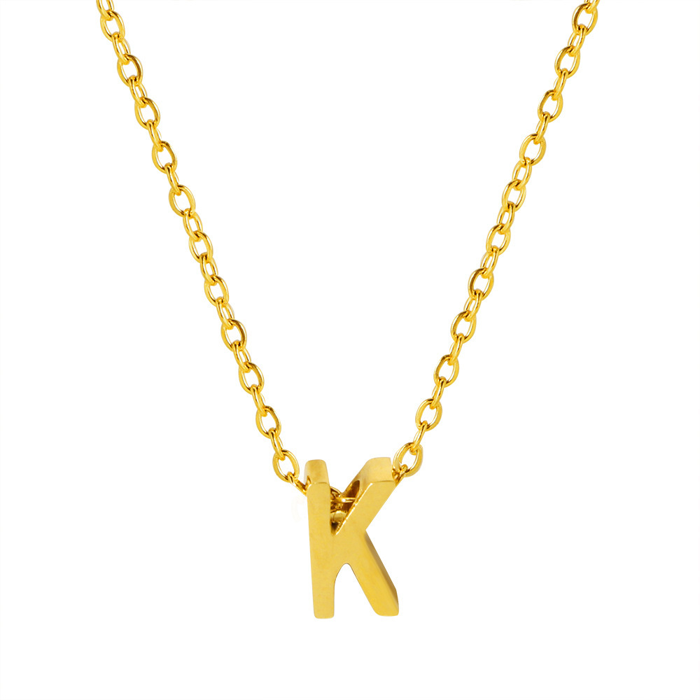 Fx431 [26 letter necklaces] gold k