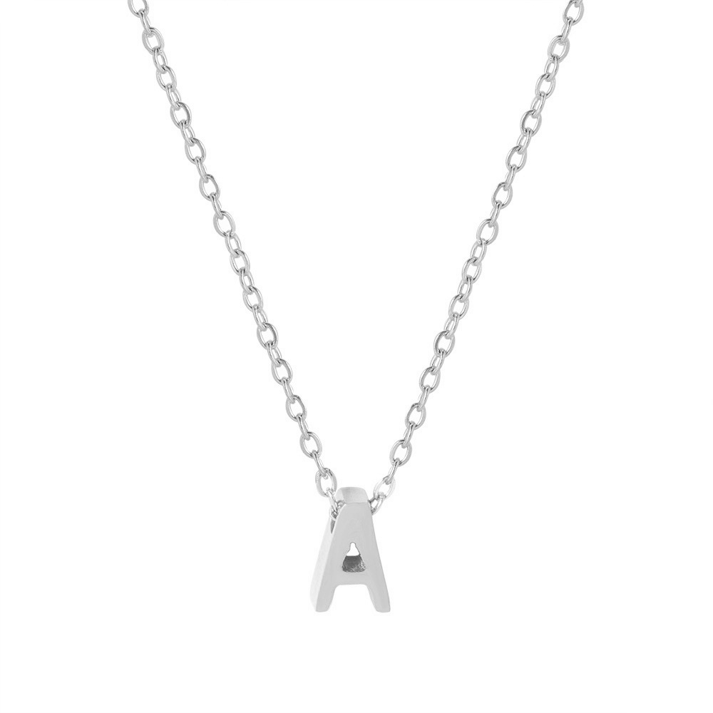 Fx431 [26 letter necklaces] steel a