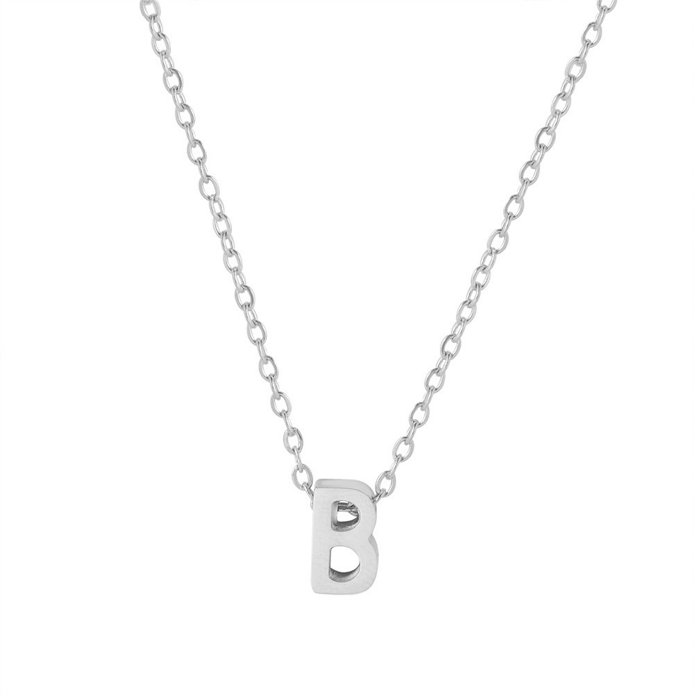 Fx431 [26 letter necklaces] steel b