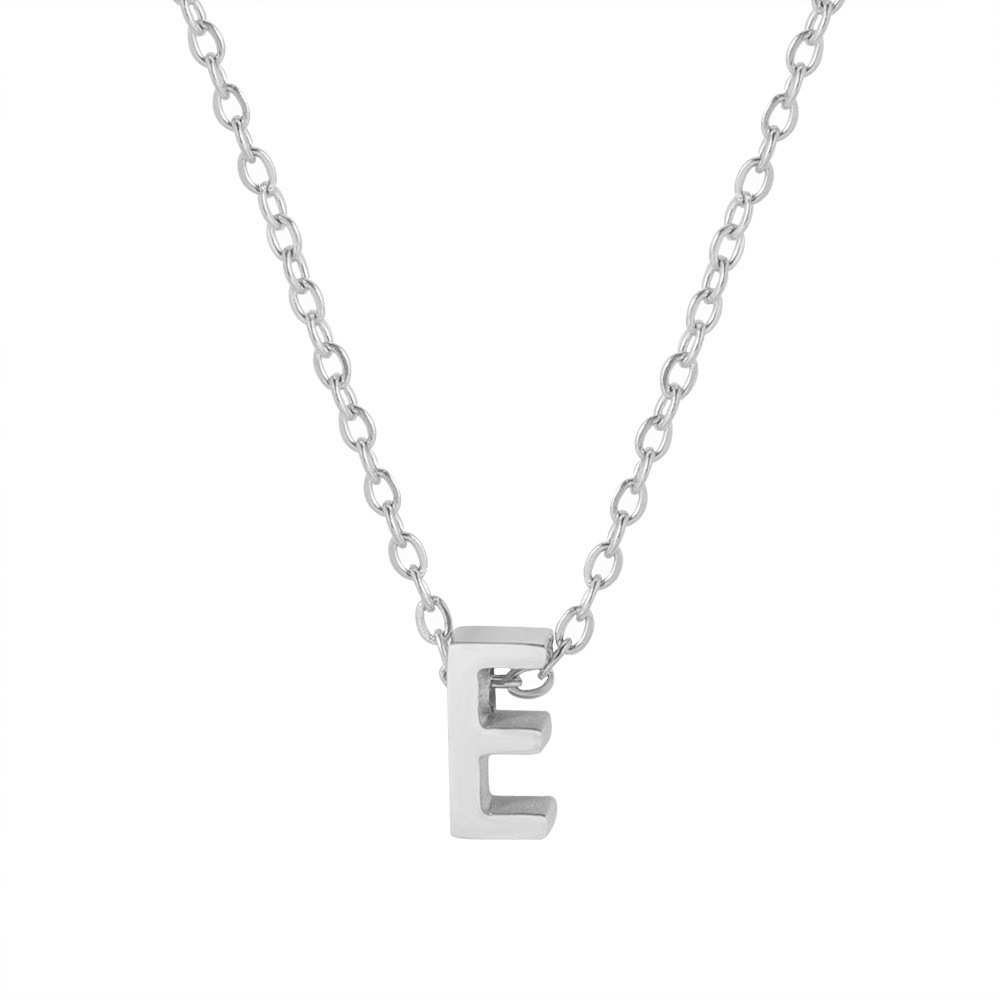 Fx431 [26 letter necklaces] steel e