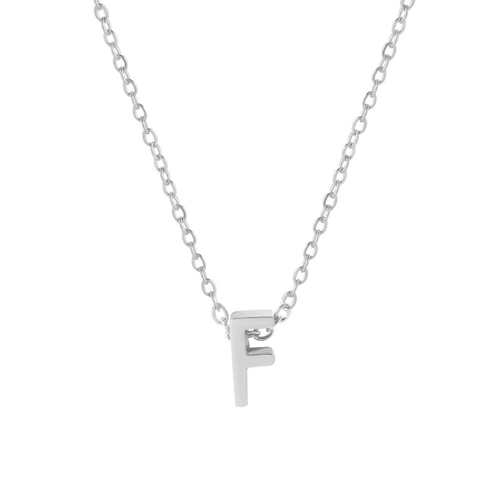 Fx431 [26 letter necklaces] steel f
