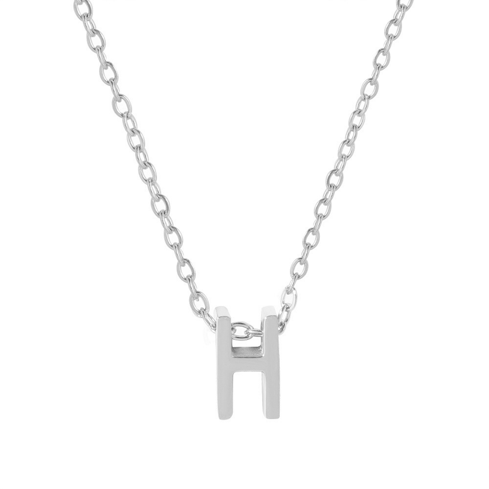 Fx431 [26 letter necklaces] steel h