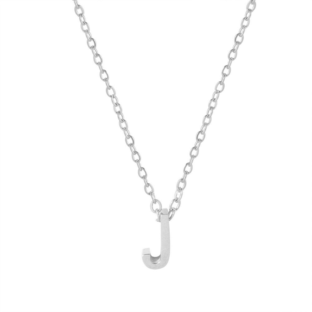Fx431 [26 letter necklaces] steel j