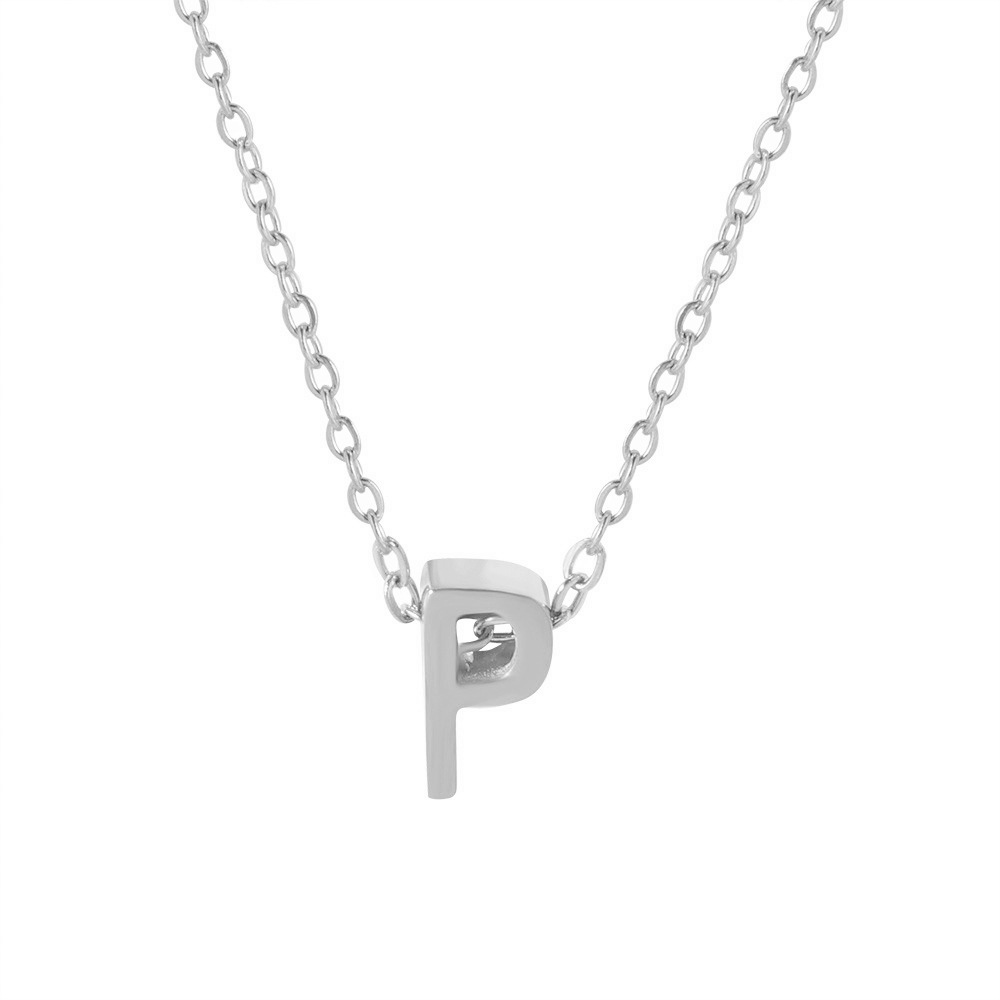 Fx431 [26 letter necklaces] steel p