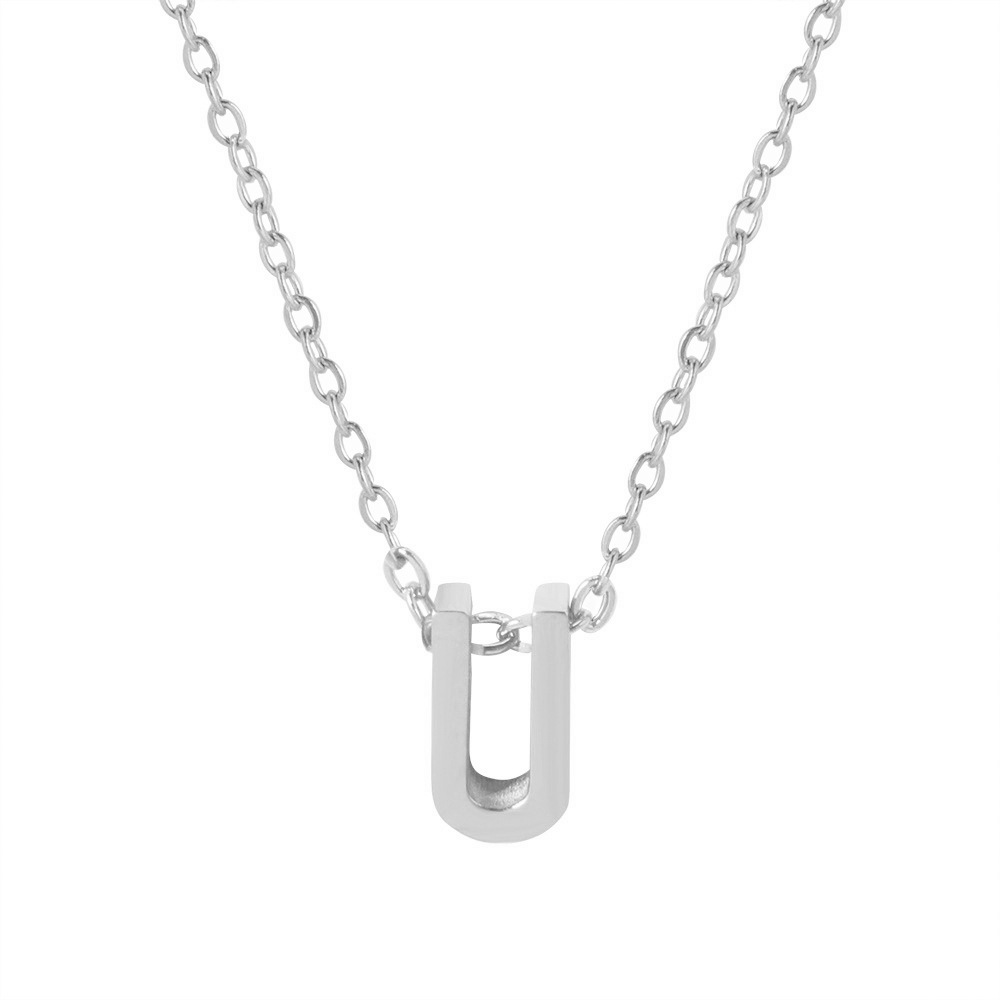 Fx431 [26 letter necklaces] steel u