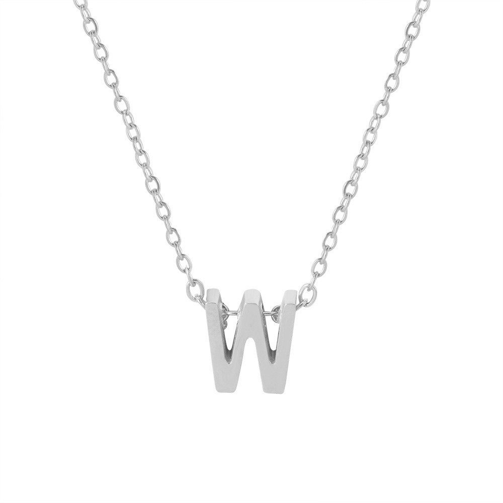 Fx431 [26 letter necklaces] steel w