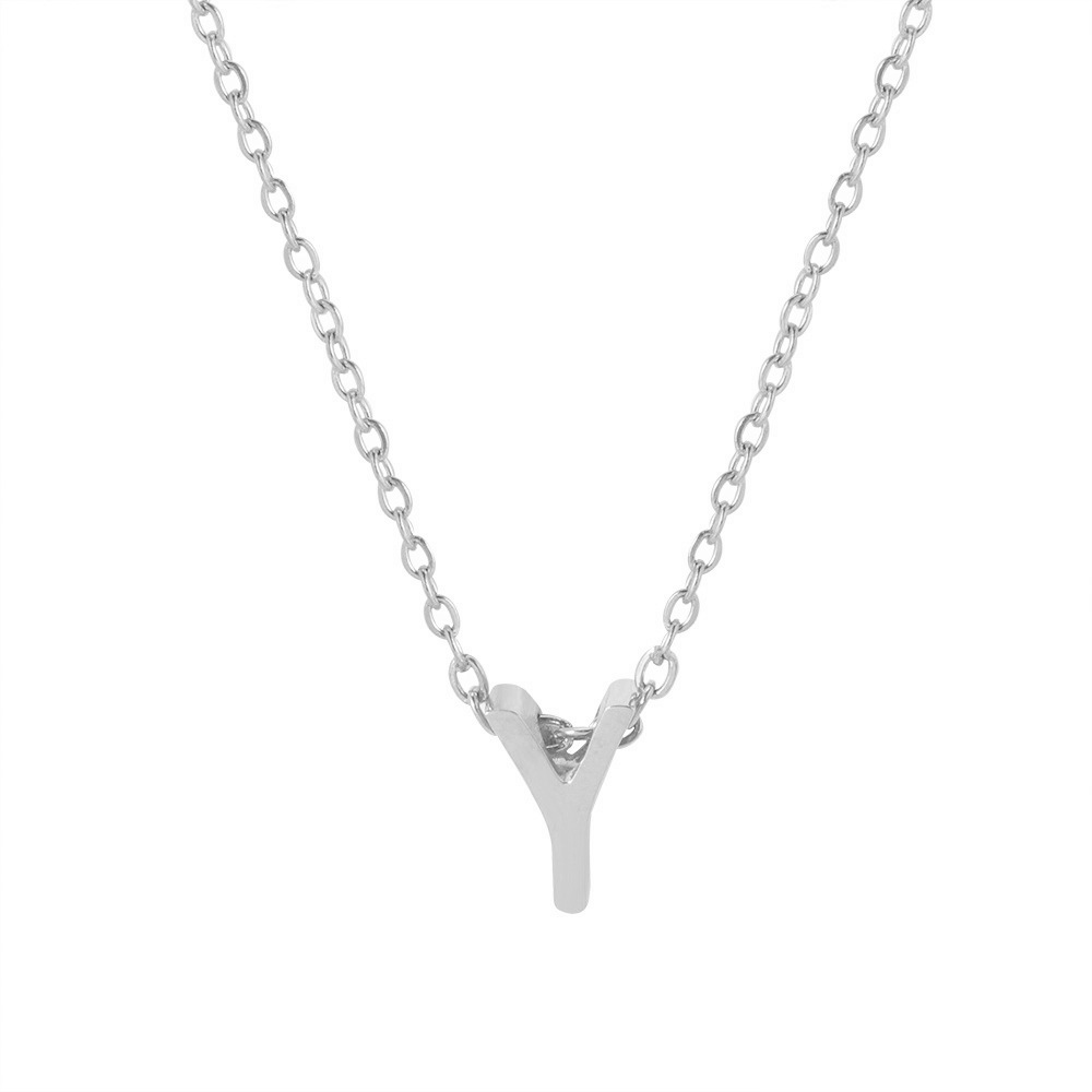 Fx431 [26 letter necklaces] steel y