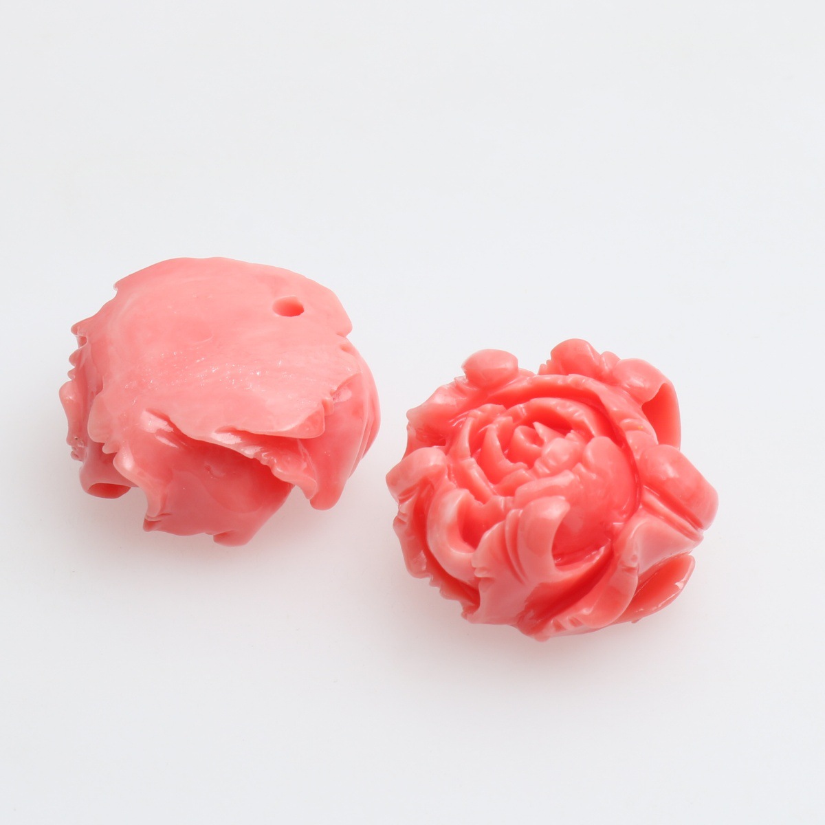 Watermelon red round bottom peony 19mm