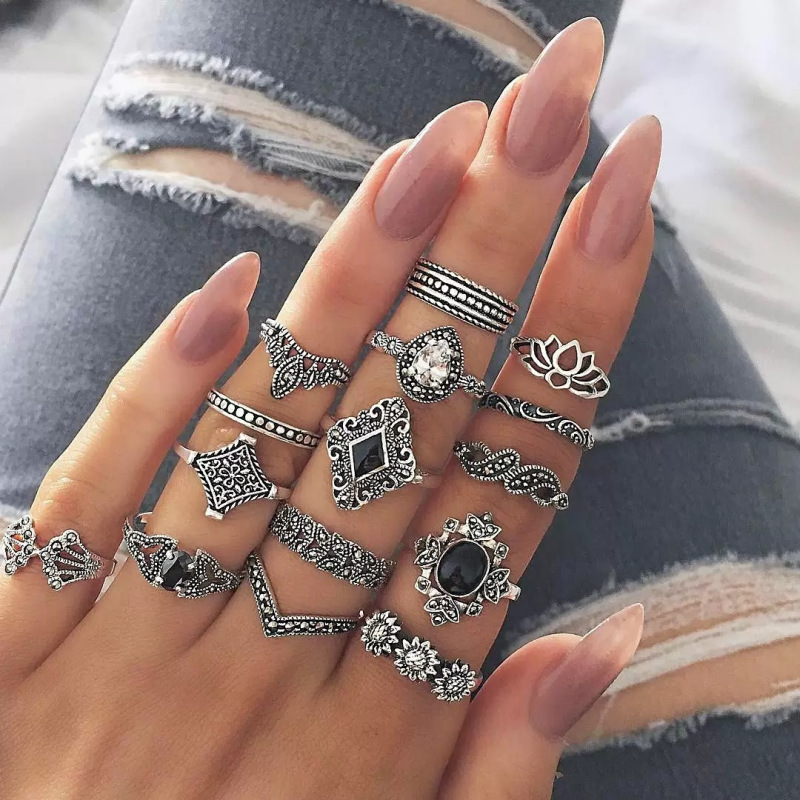 Ancient silver 15-piece set