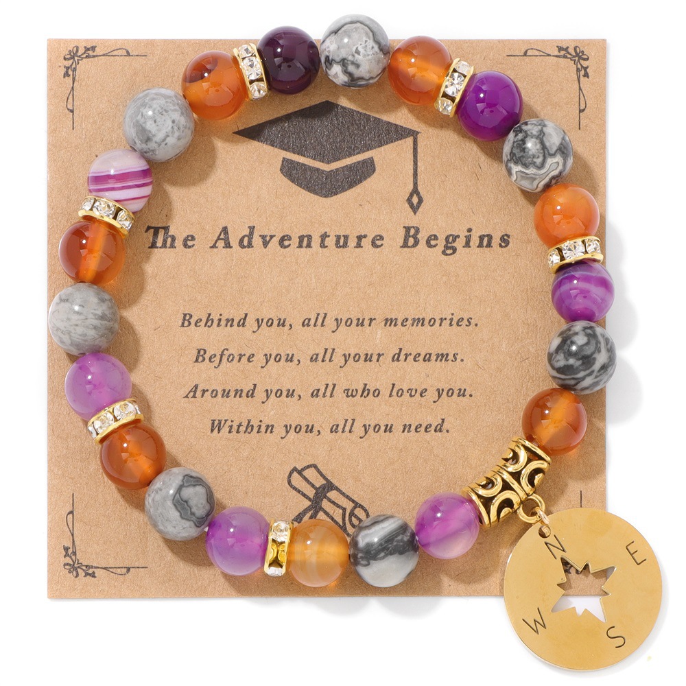 Map stone   purple striped agate