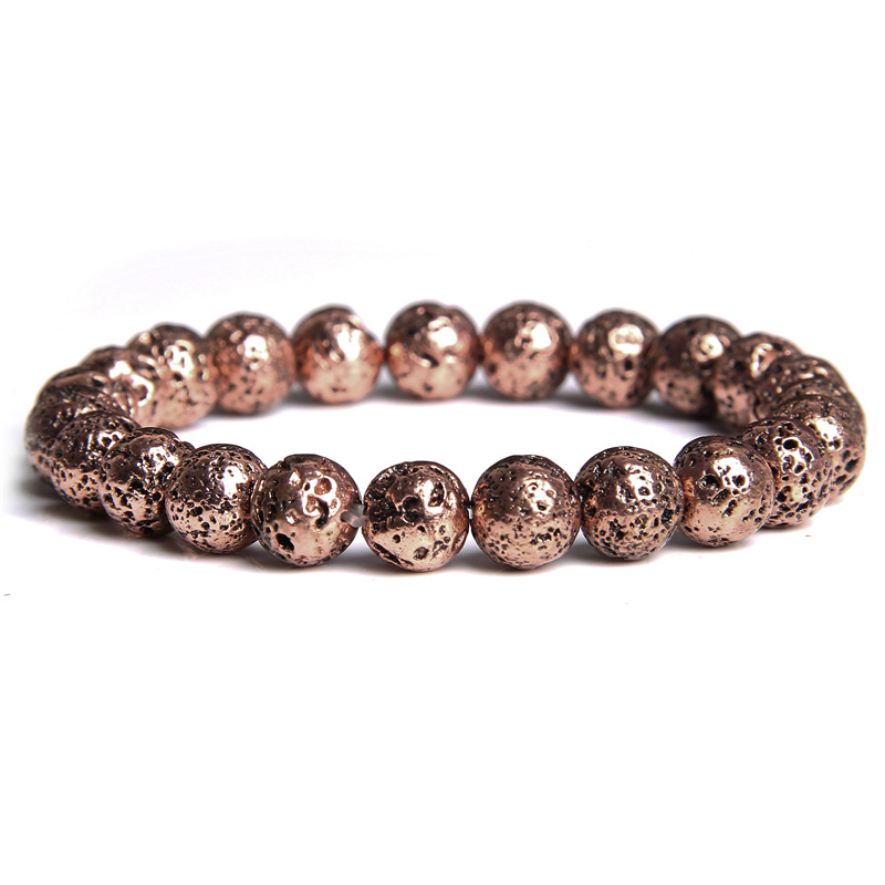 Retro copper volcanic stone