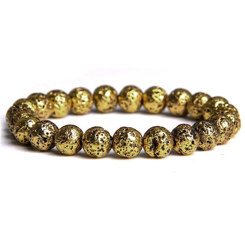 Vintage gold volcanic stone