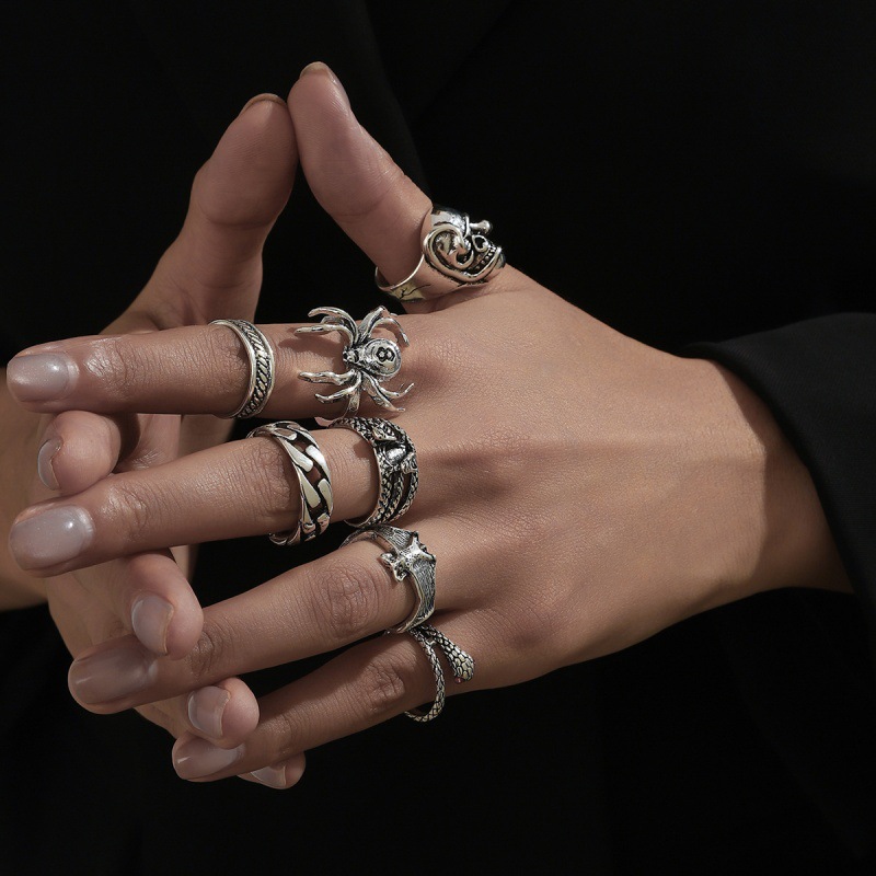 Spider 7-piece ring set