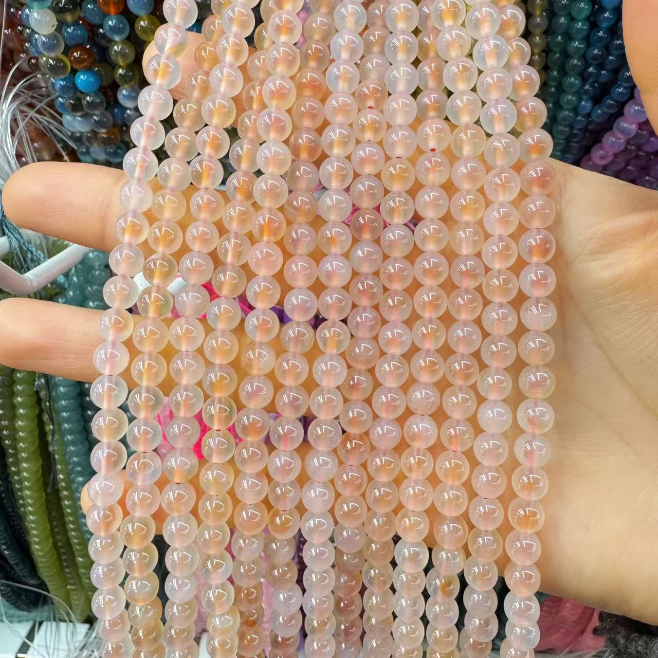 Orange sugar heart agate