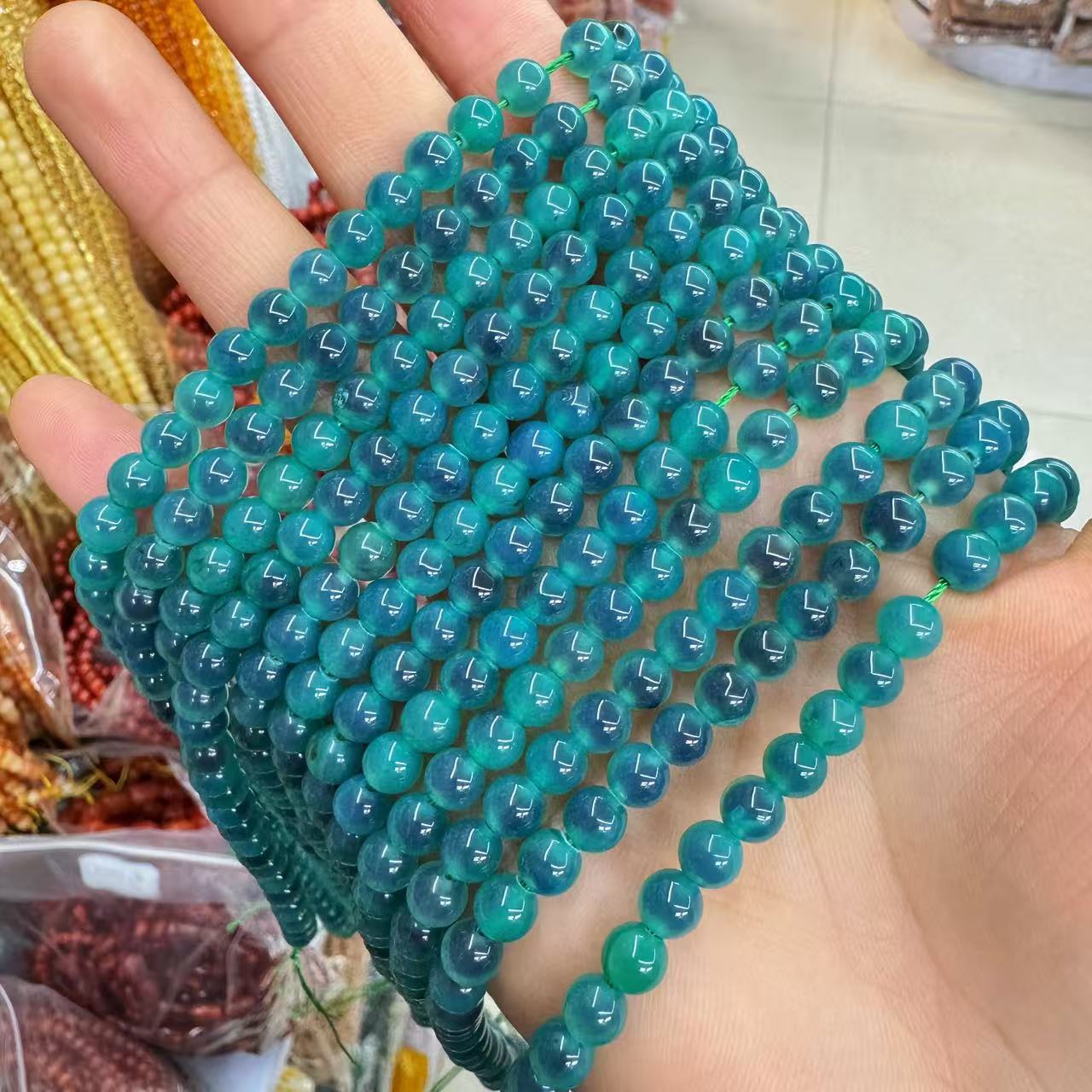 Green sugar heart agate