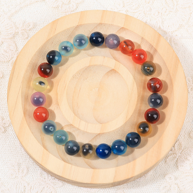 Colorful sugar heart agate
