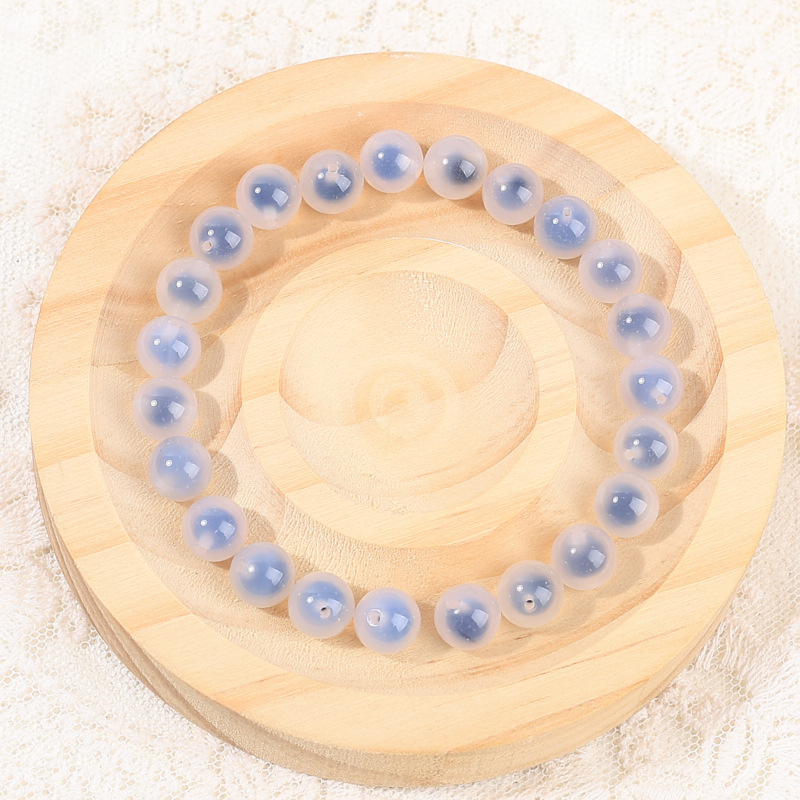 Sugar heart white agate