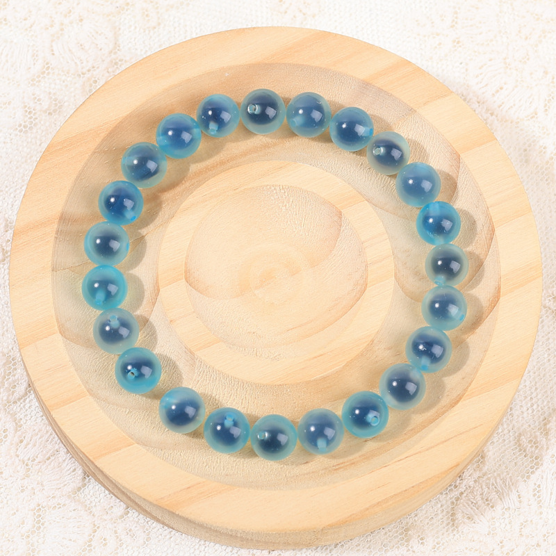 Sugar heart light blue agate