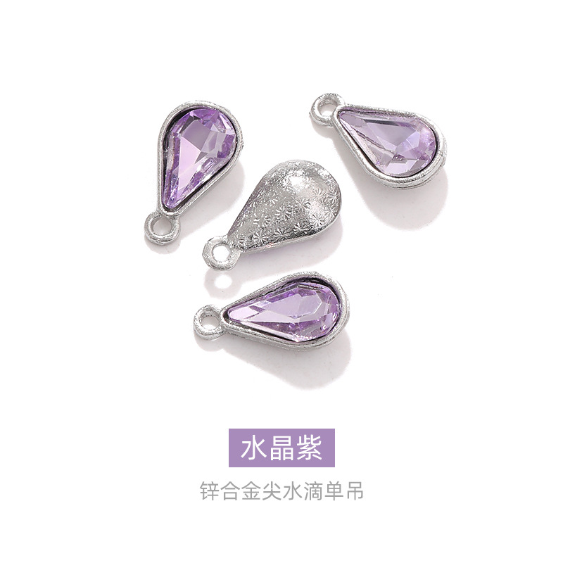 50pcs Crystal purple 371