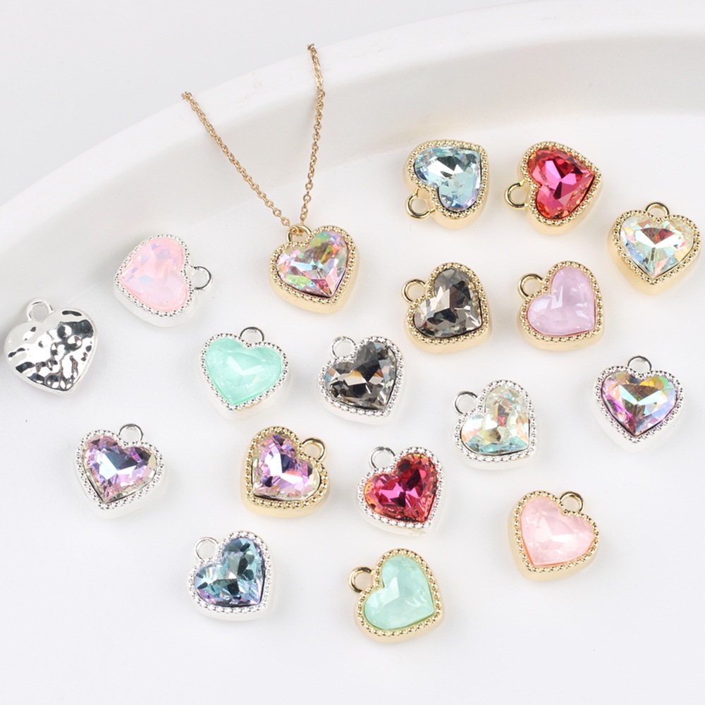 20pcs heart pendant 14*13*7mm