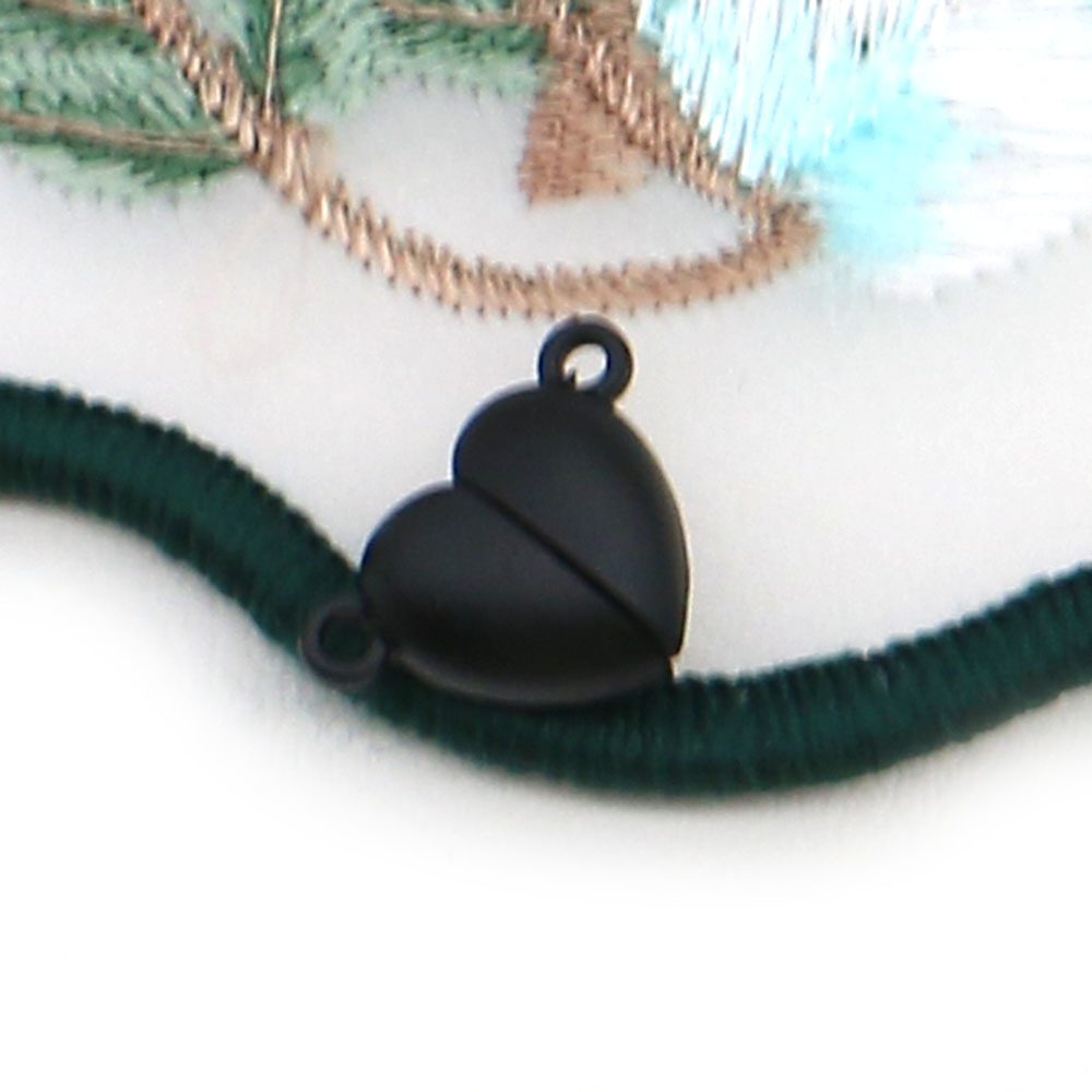 020 black heart 10x15mm, 3g
